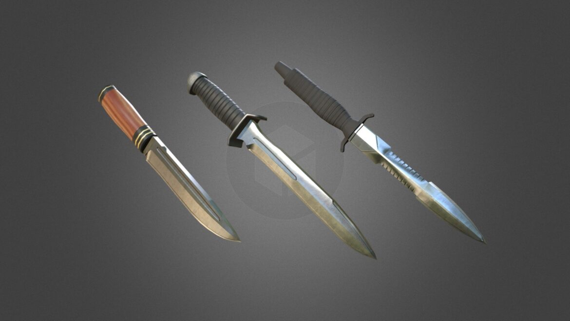modular knife 3d model