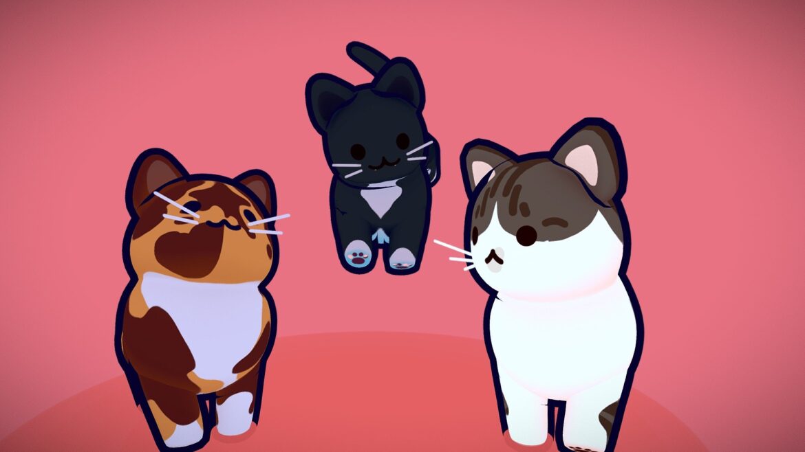 my three cats 3d model