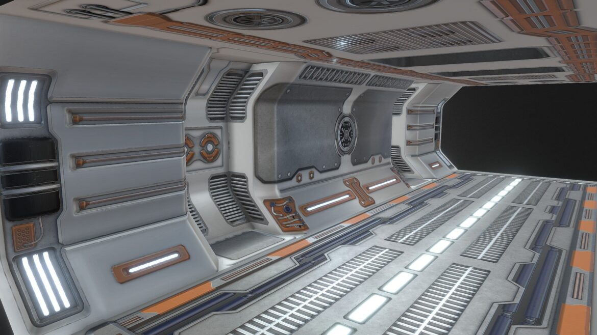 sci fi toonel 3d model