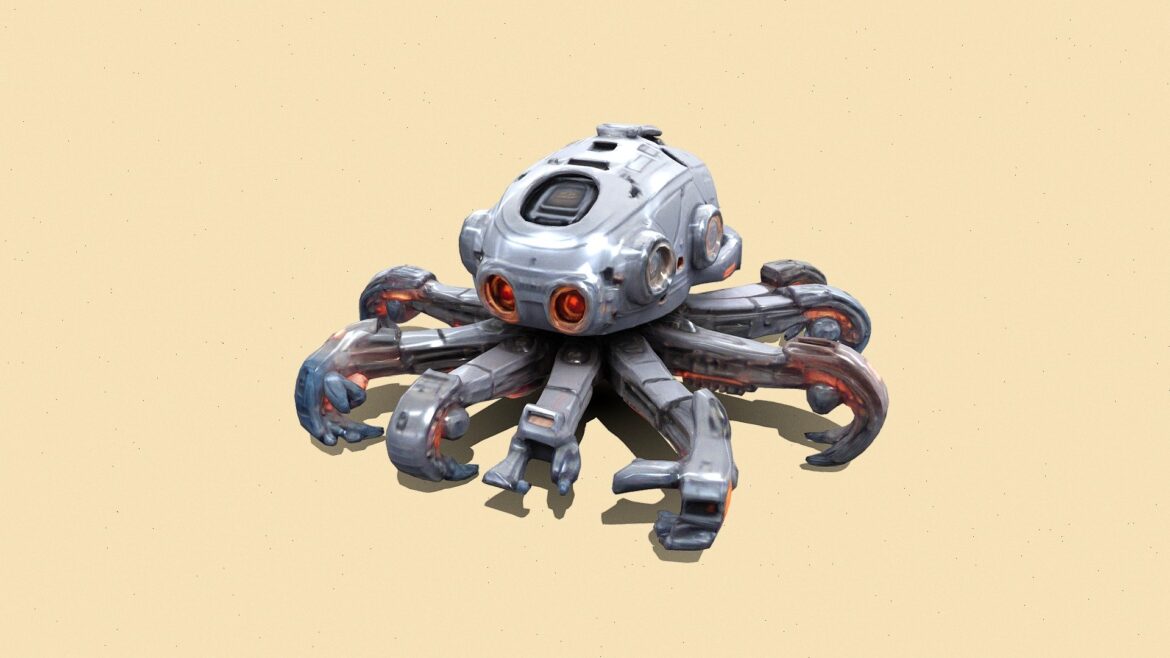 sea robot 3d model