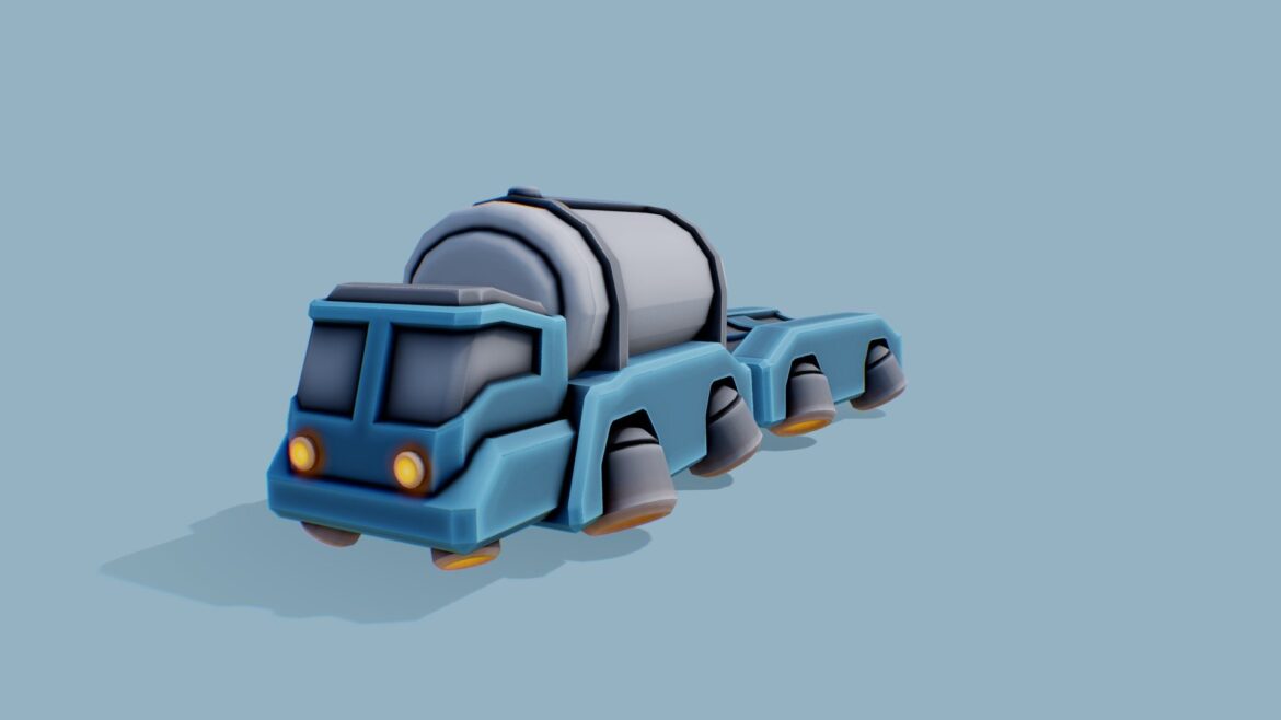 space piercer asset tow tractor 3d model