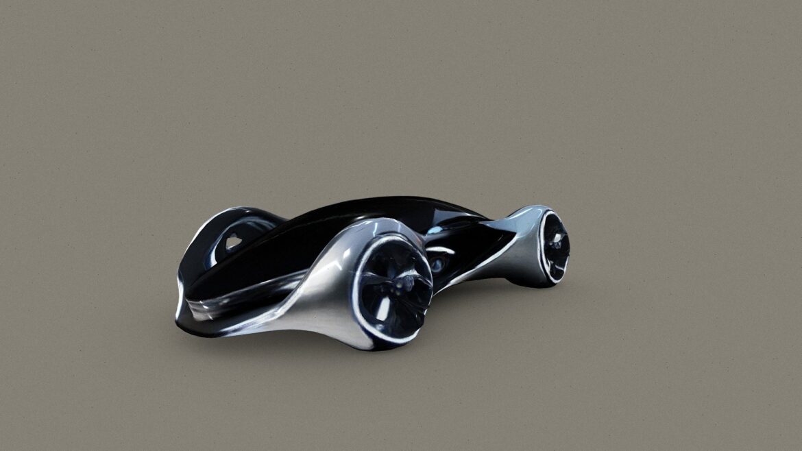 speeder vehicle concept 3d model