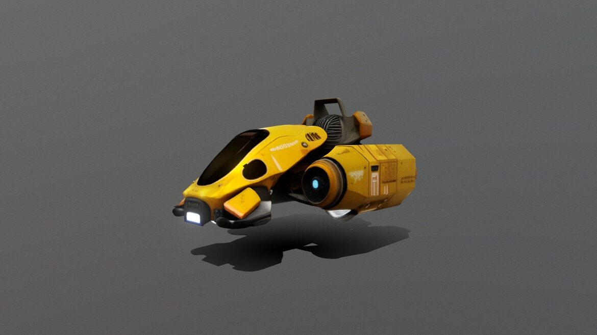 sports spaceship 3d model