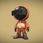 stylized character in hoodie and sunglasses