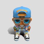 stylized hip-hop character figurine