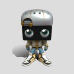 Stylized hip-hop toy figure