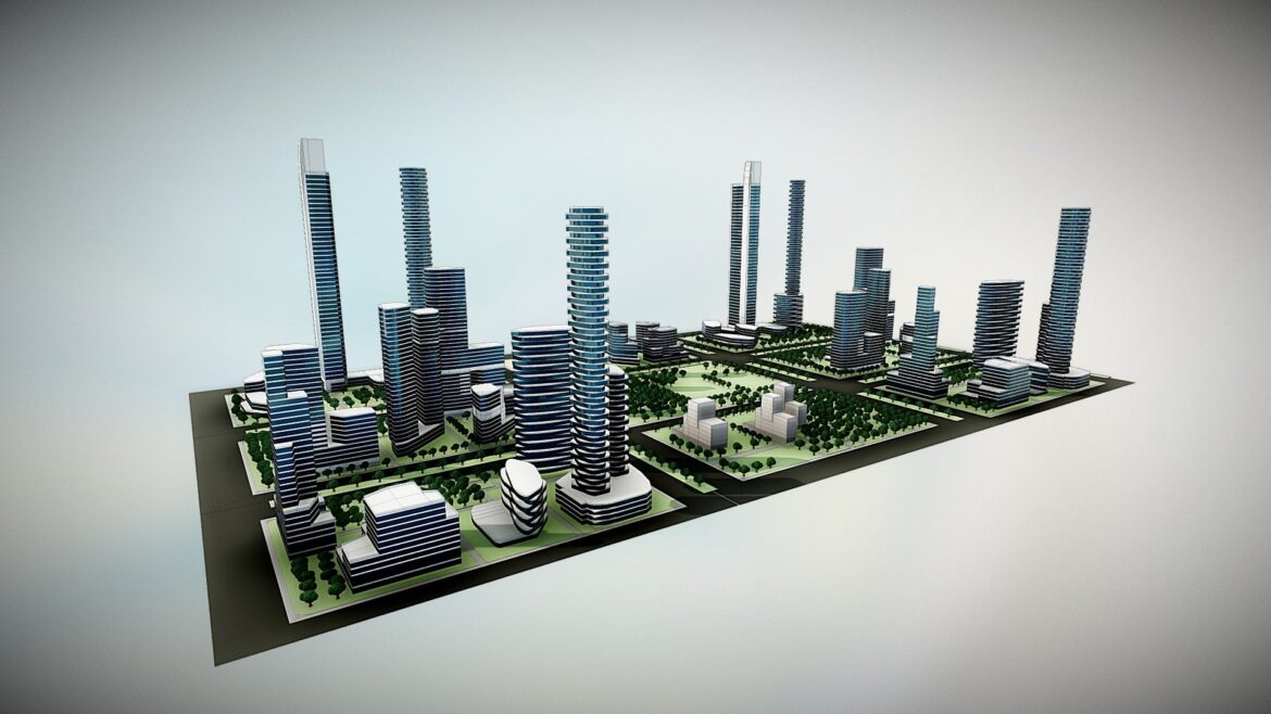 urban nexus mini suburban development 3d model