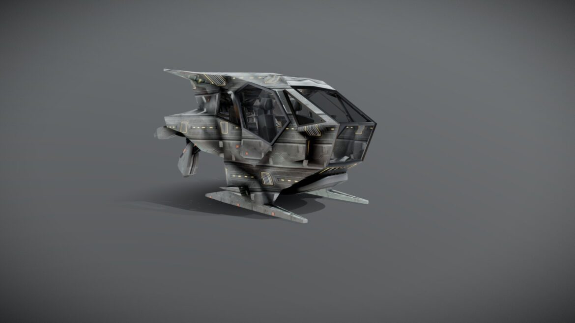 zip zap hover craft 3d model