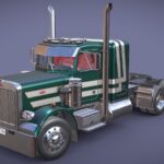 1985 Peterbilt 359 Sleeper S – Green