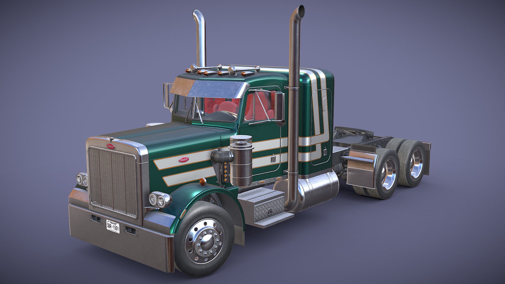 1985 Peterbilt 359 Sleeper S – Green