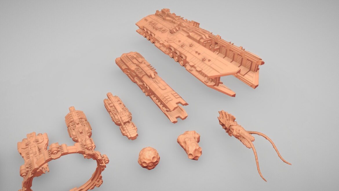 a billion suns stl set 3d model