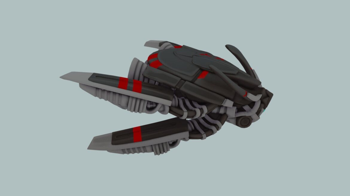 biometal samurai 3d model