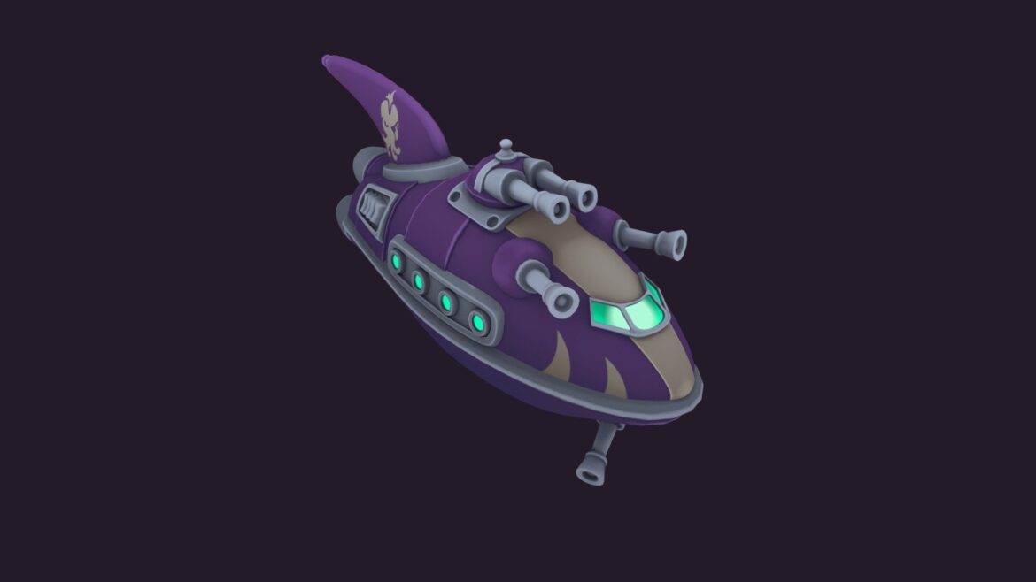 blackstar gunship 3d model