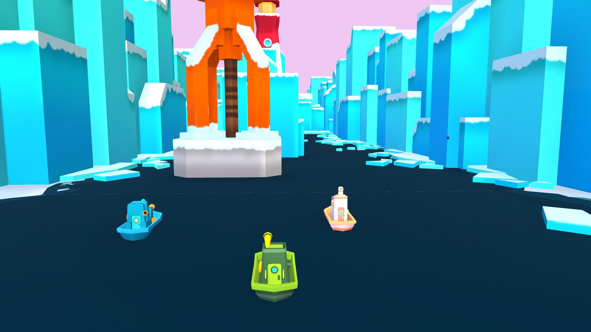 boat racing game – prototype sample with assets