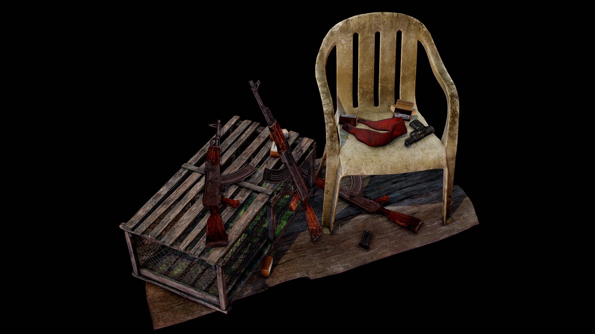 Box Trap Set – Swamp Diorama