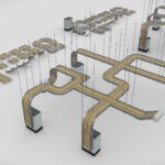 cable tray system 3d model