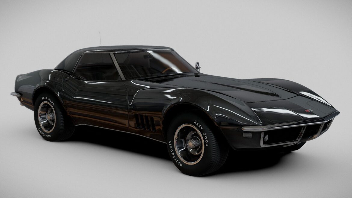chevrolet corvette c3 3d model