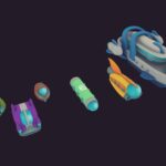 civilian ships 3d model