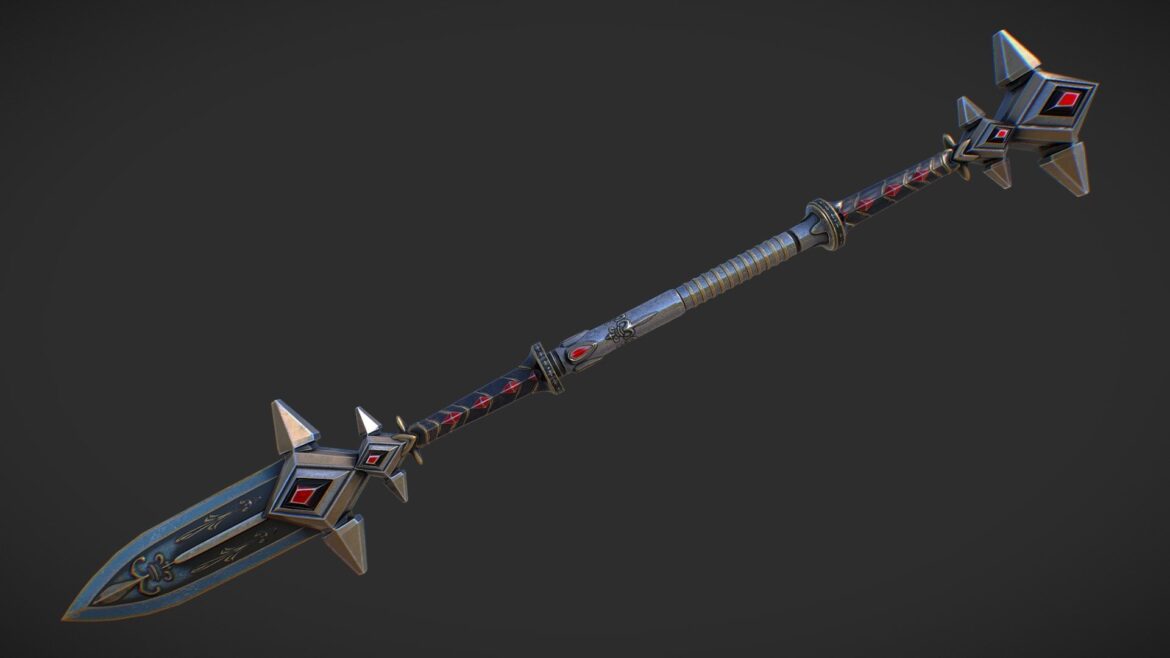 combat staff 1 3d model