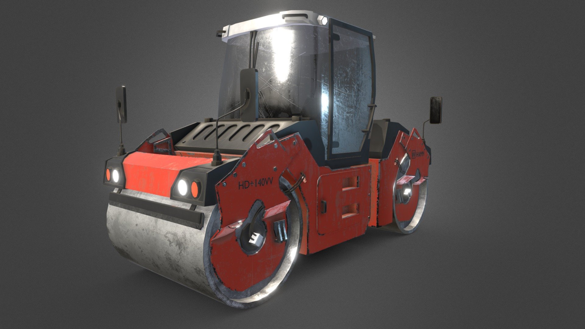 Construction Vehicle Hamm HD+140W
