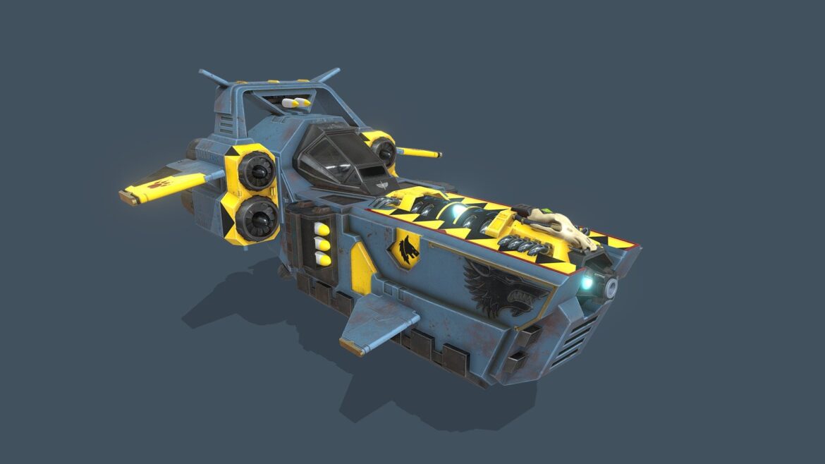 custom lander model 3d model