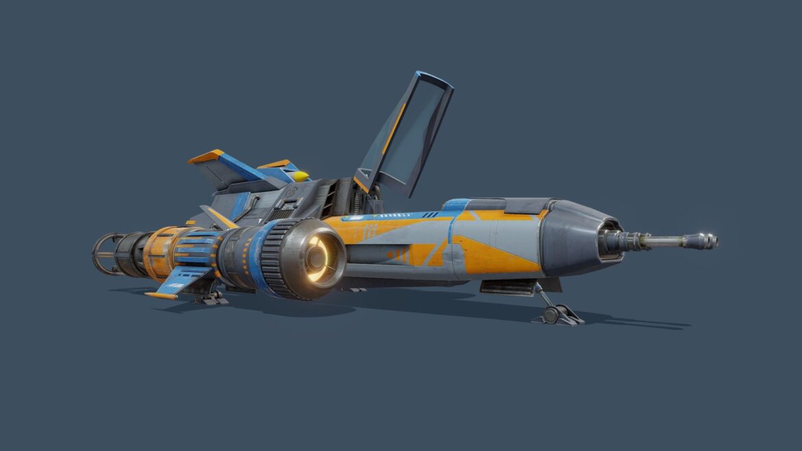 custom starfighter v2 3d model