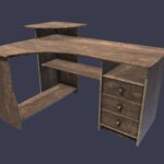 desk 002 3d model