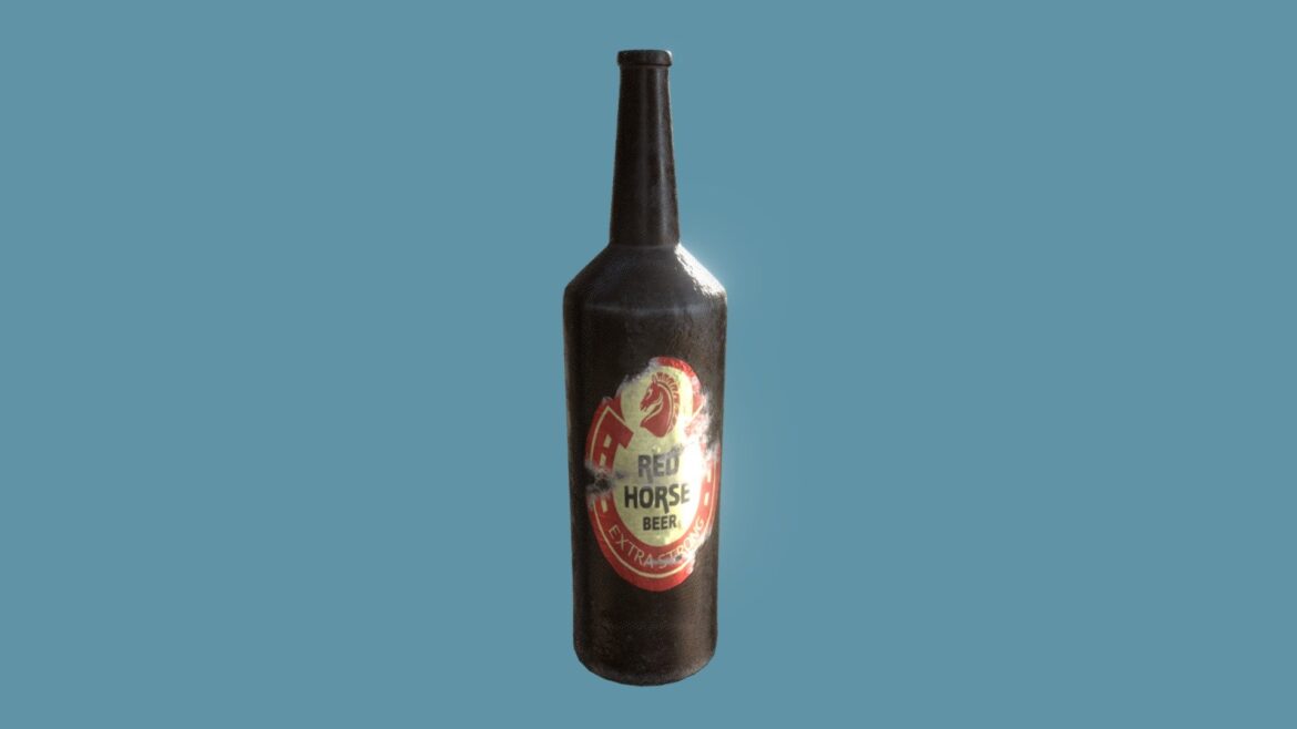 empty bottle 3d model
