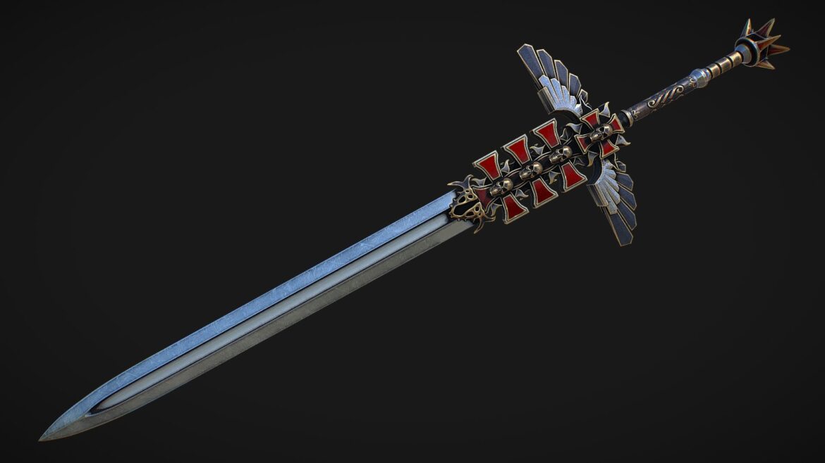 fantasy sword 11 3d model