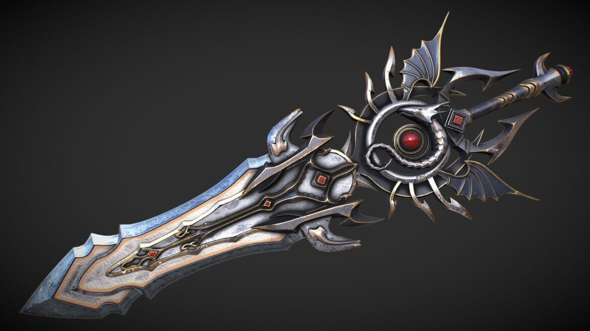 fantasy sword 11 3d model