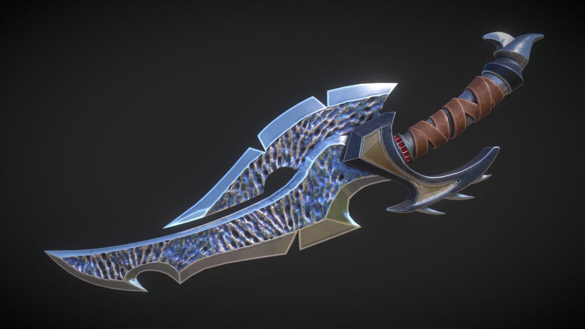 fantasy sword 12 3d model