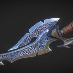 fantasy sword 12 3d model