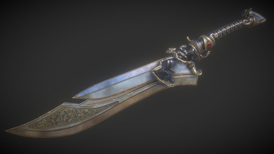 fantasy sword 13 3d model