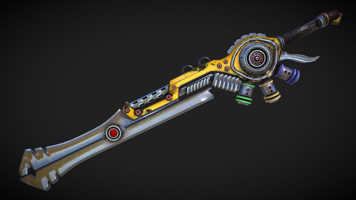 fantasy sword 14 3d model