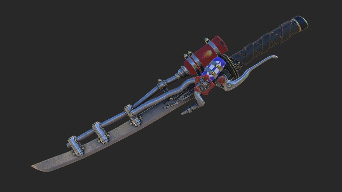 fantasy sword 20 3d model