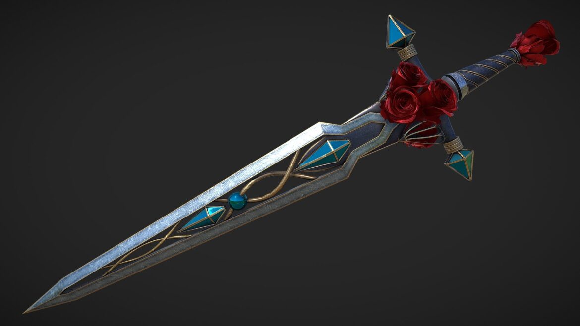 fantasy sword 21 3d model