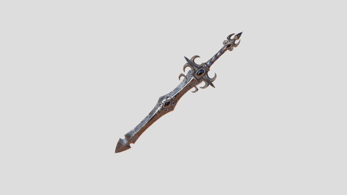 fantasy sword 22 3d model