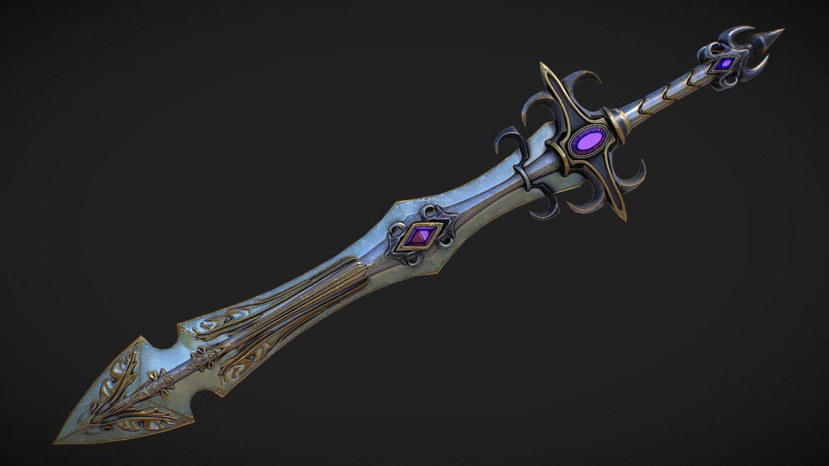 fantasy sword 22 3d model