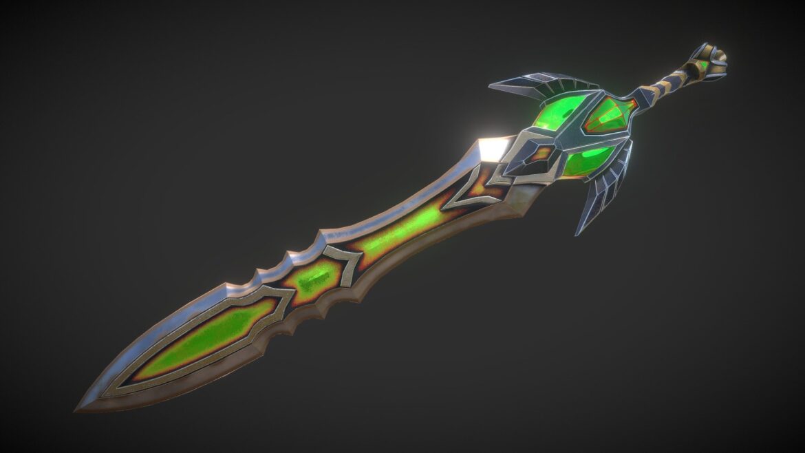 fantasy sword 23 3d model