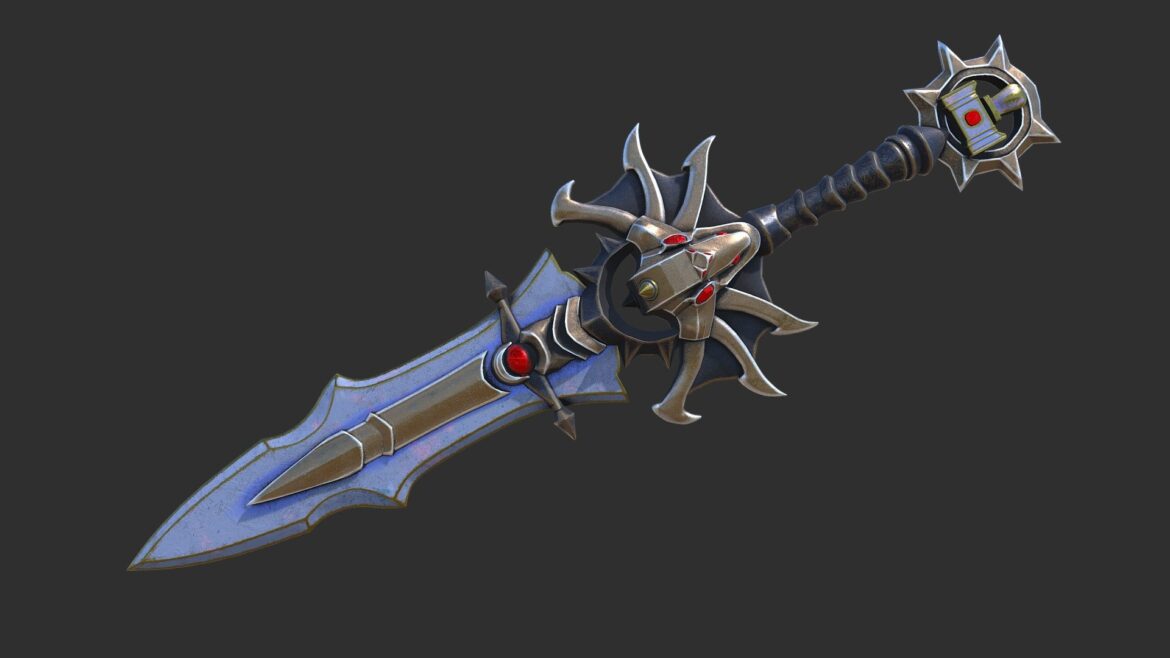 fantasy sword 6 3d model