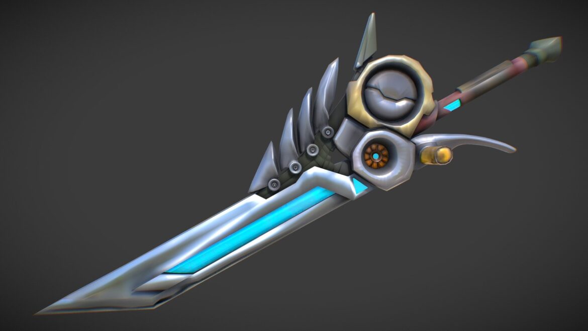 fantasy sword 8 3d model