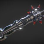 fantasy sword 9 3d model