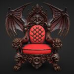 fantasy throne 3d model