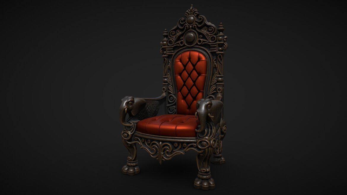 fantasy throne 11 3d model