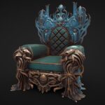 fantasy throne 4 3d model