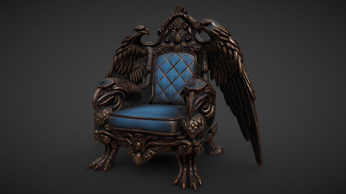 fantasy throne 5 3d model