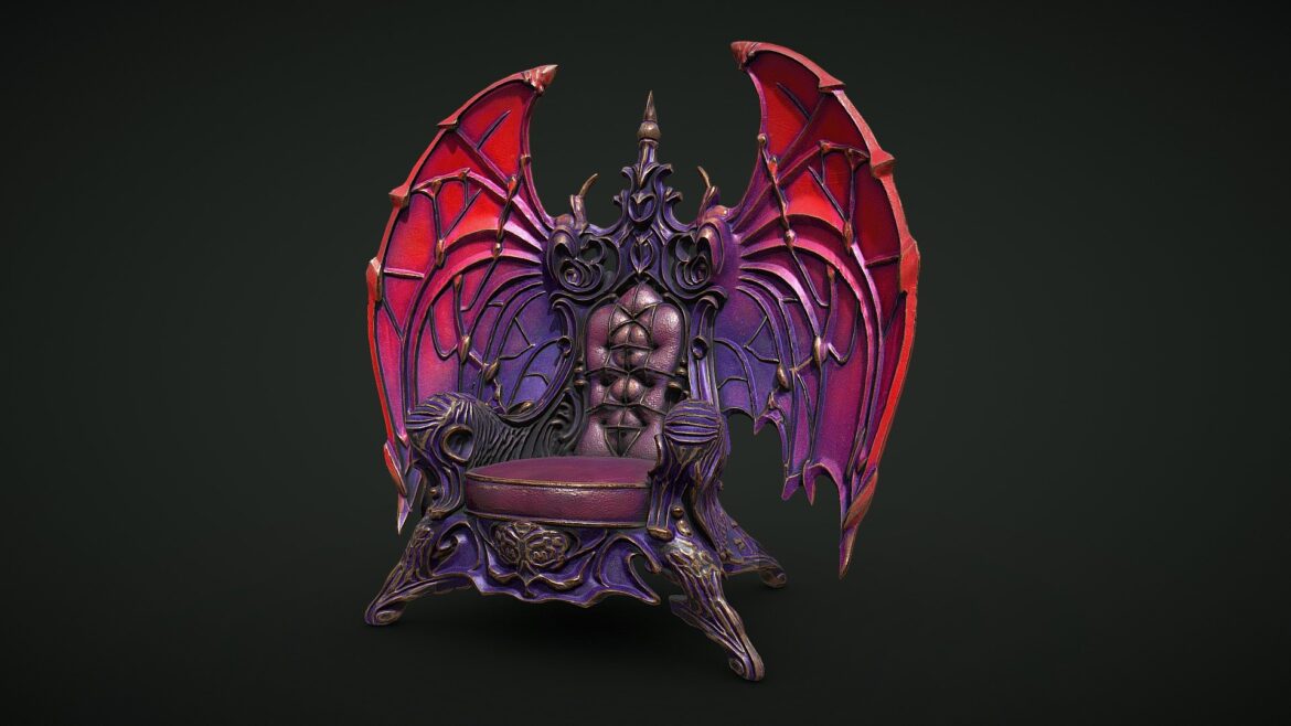 fantasy throne 8 3d model