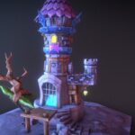 fantasy tower 3d model