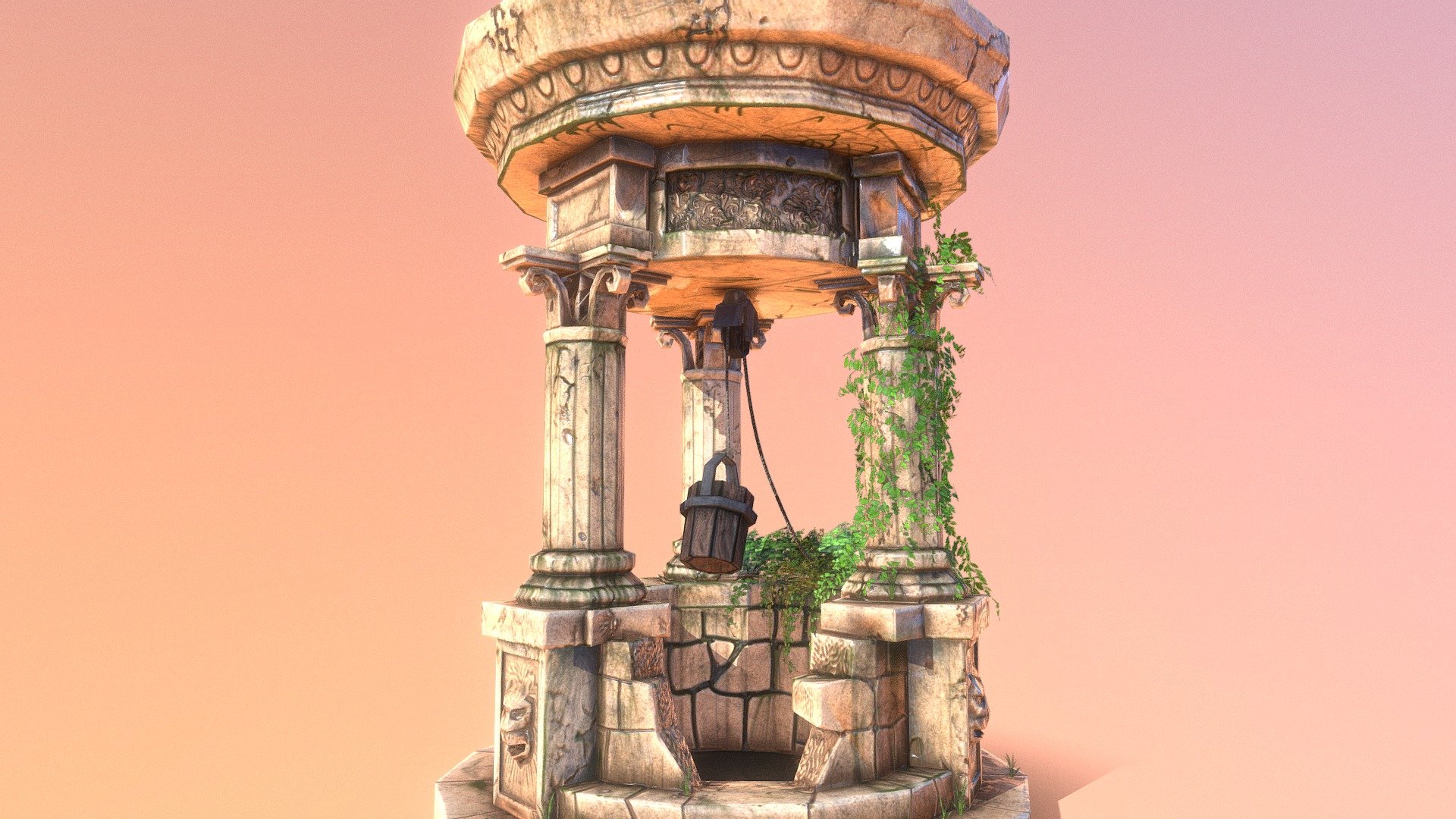 Fantasy water well
