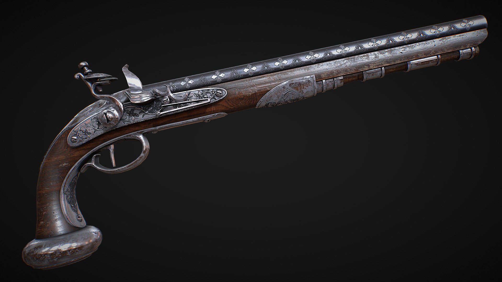 Flintlock pistol